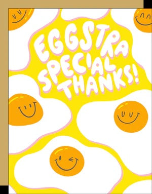 Eggstra Special Thanks Card