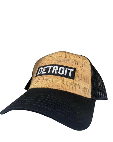 Detroit Patch Trucker Hat Cork