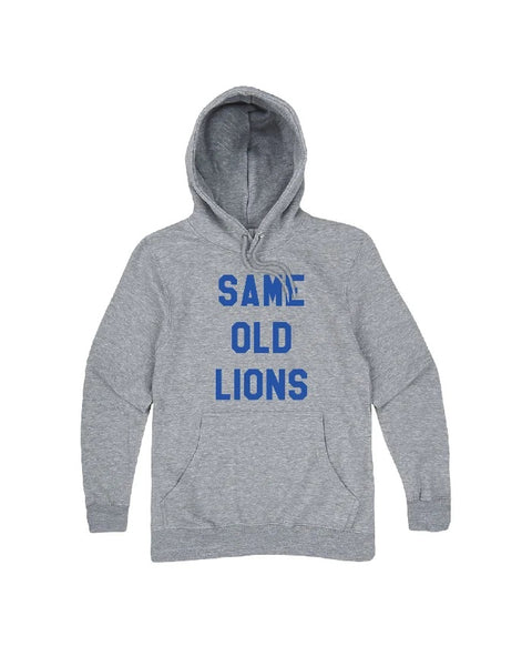 Ink Detroit "Same Old Lions" Heathered Grey Hooded Sweatshirt.  