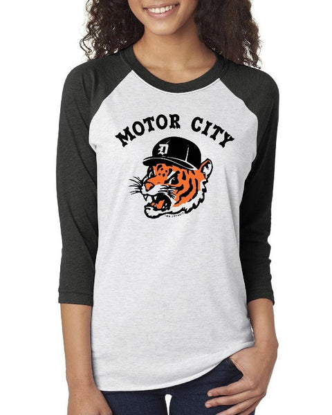 Motor City Kitty Baseball Tee