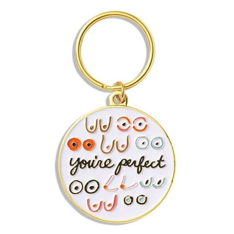 Boobs You're Perfect Keychain