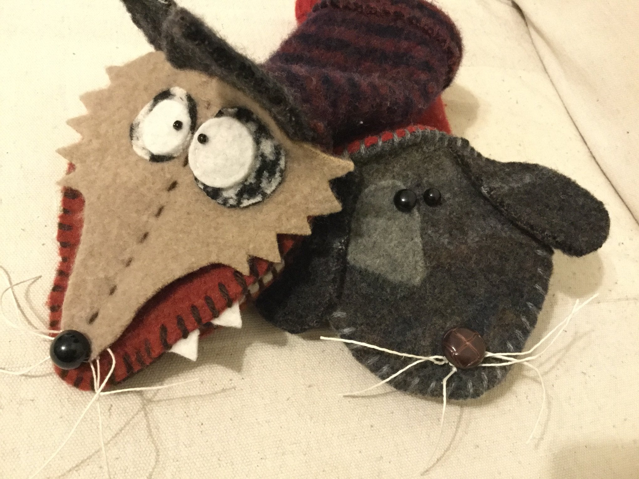 Recycled Wool Hand Puppet