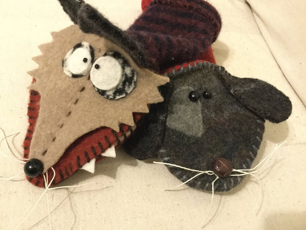 Nancy's Favorite Thing: Recycled Wool Hand Puppet