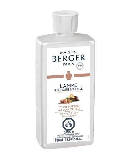Bottle of Lampe Berger fuel, scented "By the Fire Side".