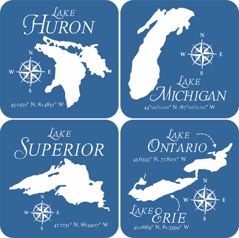 Great Lakes Felt Coaster Set - Leon & Lulu - Shop Now