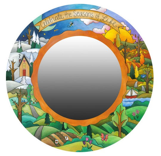 Hey Good Lookin' Round Mirror