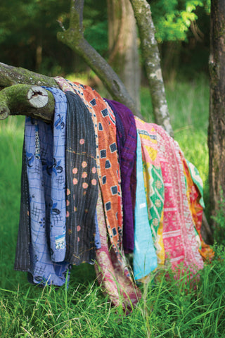 Recycled Kantha Throw / Assorted Colors & Patterns