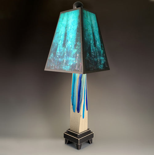 Blue Rain Extruded Lamp / Grey Twist