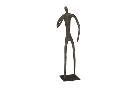 Abstract Gesturing Figure Sculpture