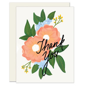 Bright Floral Thank You Card
