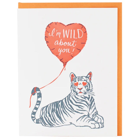 Wild Tiger Love Card