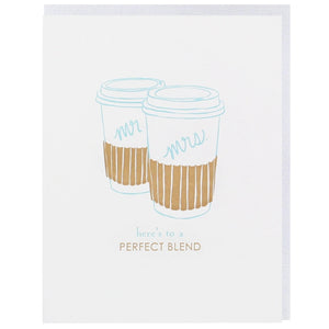 Perfect Blend Mr. & Mrs. Wedding Card