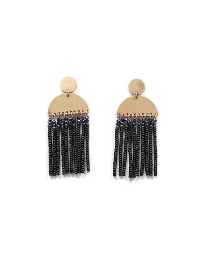 Vicky Black Earrings