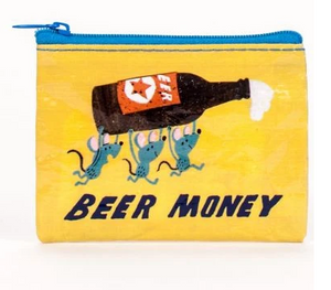 Blue Q Chang Purse Beer Money
