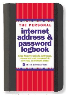 Address & Password Log - Leon & Lulu - Shop Now