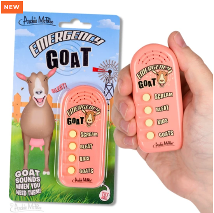 Emergency Goat Button - Leon & Lulu - Shop Now