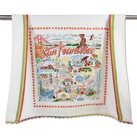 Geography Dish Towel / Assorted Cities, States, Colleges and Countries
