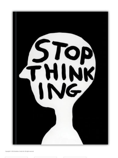 Notebook Stop Thinking - Leon & Lulu - Shop Now